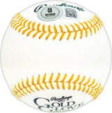 Luis Robert Jr. Autographed Official Gold Glove Logo MLB Baseball Chicago White Sox Beckett BAS Witness Stock #227327