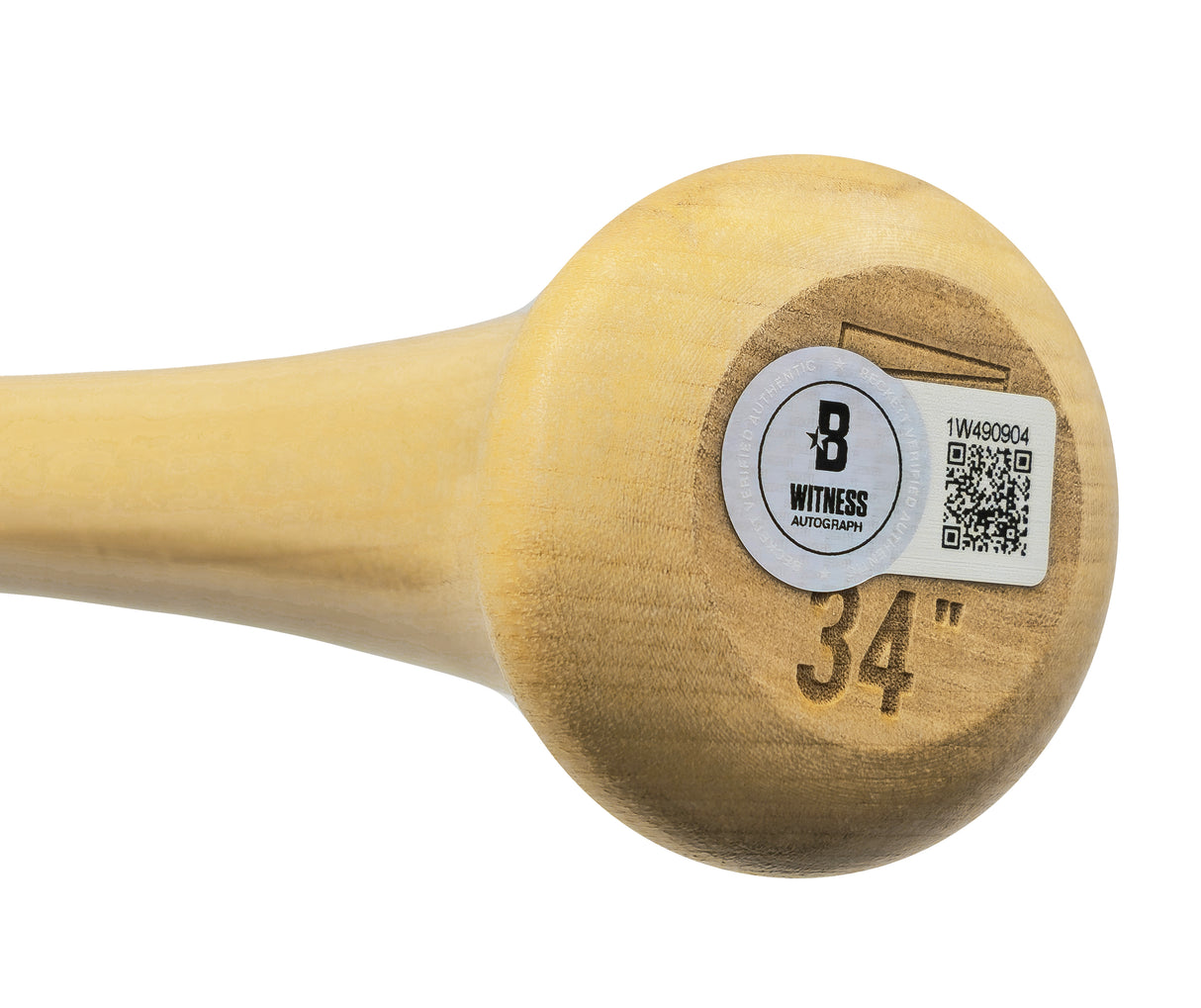 Sebastian Walcott Autographed Blonde Rawlings Adirondack Baseball Bat Texas Rangers Full Name Beckett BAS Witness Stock #227312