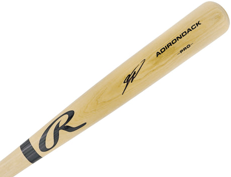 Sebastian Walcott Autographed Blonde Rawlings Adirondack Baseball Bat Texas Rangers Beckett BAS Witness Stock #227313