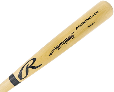 Jung Hoo Lee Autographed Blonde Rawlings Adirondack Baseball Bat San Francisco Giants Beckett BAS Witness Stock #227308