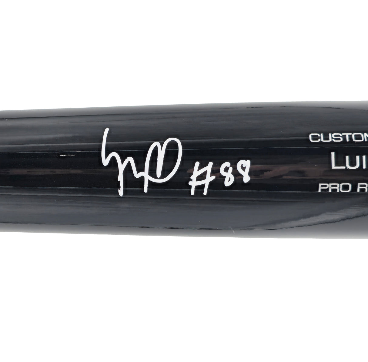 Luis Robert Jr. Autographed Black & Blonde Victus Player Model Baseball Bat Chicago White Sox Beckett BAS Witness Stock #227297