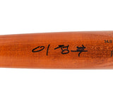 Jung Hoo Lee Autographed Orange & Black Old Hickory Player Model Baseball Bat San Francisco Giants Signed In Korean Beckett BAS Witness Stock #227305