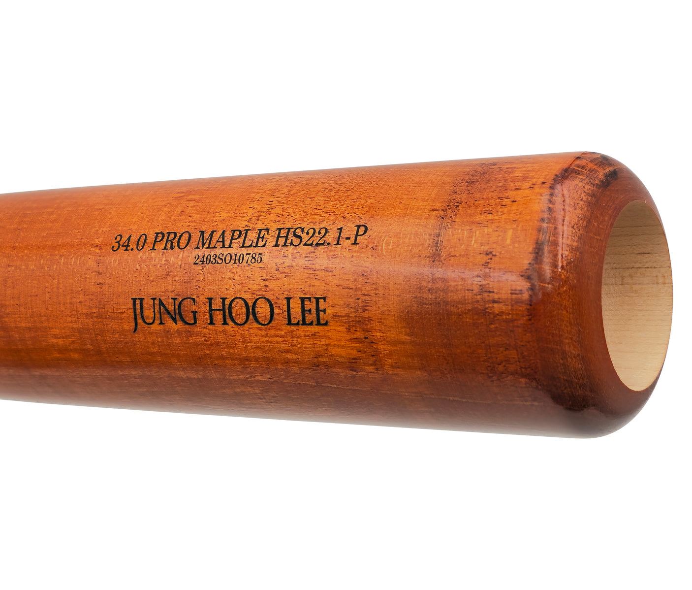 Jung Hoo Lee Autographed Orange & Gray Old Hickory Player Model Baseball Bat San Francisco Giants Signed In Korean Beckett BAS Witness Stock #227306