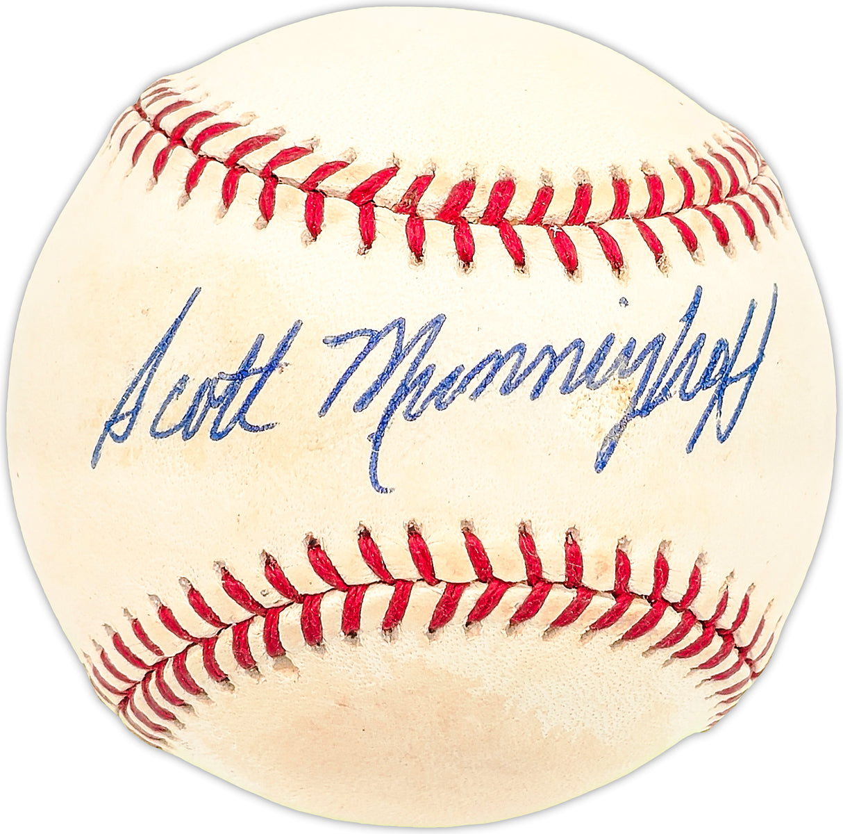 Scott Munninghoff Autographed Official NL Baseball Philadelphia Phillies SKU #227418