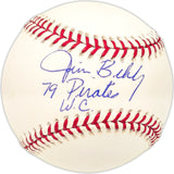 Jim Bibby Autographed Official NL Baseball Pittsburgh Pirates "79 Pirates WC" TriStar Holo #291414