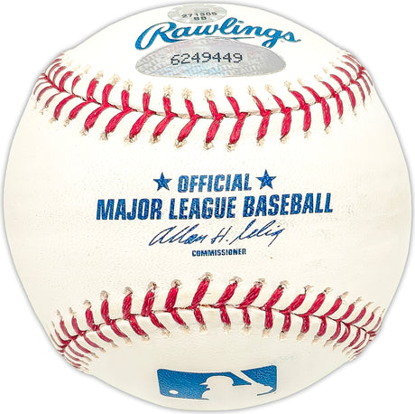 Bill North Autographed Official MLB Baseball Oakland A's "2X AL SB King" TriStar Holo #6249449