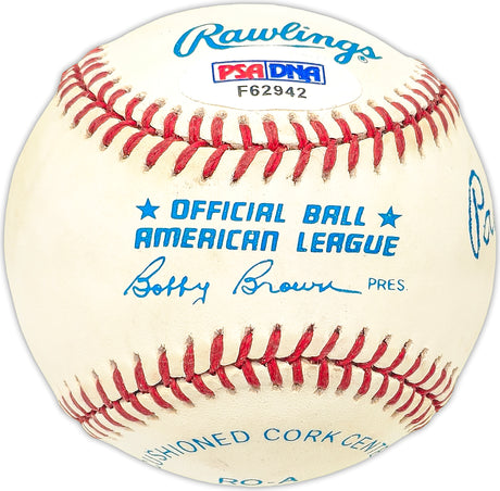 Paul Otis Autographed Official AL Baseball New York Yankees PSA/DNA #F62942