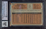Pete Rose Autographed 1972 Topps Card #559 Cincinnati Reds Auto Grade Gem Mint 10 Beckett BAS #15497228
