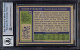Roger Staubach Autographed 1972 Topps Rookie Card #200 Dallas Cowboys Auto Grade Gem Mint 10 Beckett BAS #15497606