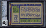 Roger Staubach Autographed 1972 Topps Rookie Card #200 Dallas Cowboys Auto Grade Gem Mint 10 (Off Condition) Beckett BAS #15497260