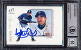 Ichiro Suzuki Autographed 2001 Fleer Legacy Rookie Card #101 Seattle Mariners Auto Grade Gem Mint 10 #104/799 Beckett BAS #15497792