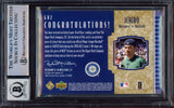Ichiro Suzuki Autographed 2002 Upper Deck All Star Game Used Base Card #GU2 Seattle Mariners Auto Grade Gem Mint 10 "01 ROY/MVP" 2001 ALCS Game 1 Beckett BAS #15497815