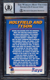 Mike Tyson Autographed 1991 Kayo Gold Hologram Holyfield Tyson Card #10 Auto Grade Gem Mint 10 Beckett BAS #15498034