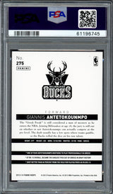 Giannis Antetokounmpo Autographed 2013 Panini Hoops Rookie Card #275 Milwaukee Bucks PSA 8 PSA/DNA #61196745