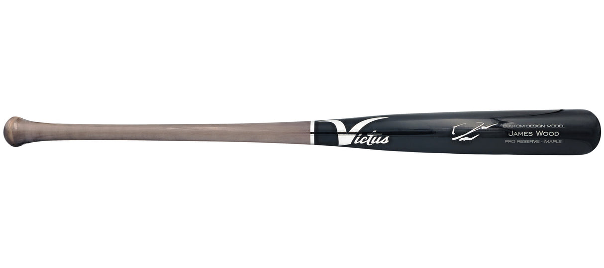 James Wood Autographed Black Victus Player Model Baseball Bat Washington Nationals Beckett BAS Witness Stock #225832