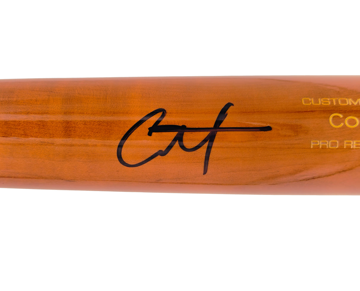 Coby Mayo Autographed Brown Victus Player Model Baseball Bat Baltimore Orioles Beckett BAS Witness Stock #225833