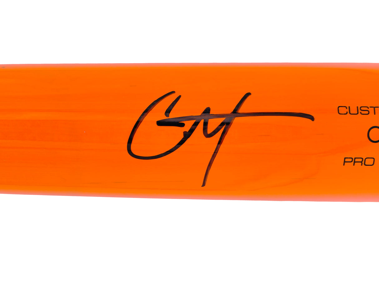 Coby Mayo Autographed Orange Victus Player Model Baseball Bat Baltimore Orioles Beckett BAS Witness Stock #225835