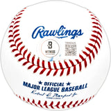 Coby Mayo Autographed Official MLB Baseball Baltimore Orioles Beckett BAS Witness Stock #225837