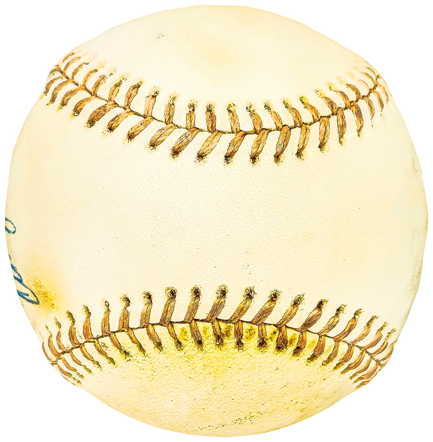 Willie Davis Autographed Official League Baseball Los Angeles Dodgers Vintage Signature Beckett BAS QR #BH040939