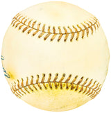 Willie Davis Autographed Official League Baseball Los Angeles Dodgers Vintage Signature Beckett BAS QR #BH040939