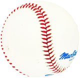 Bob Stevens Autographed Official League Baseball Philadelphia Phillies Beckett BAS QR #BH040968