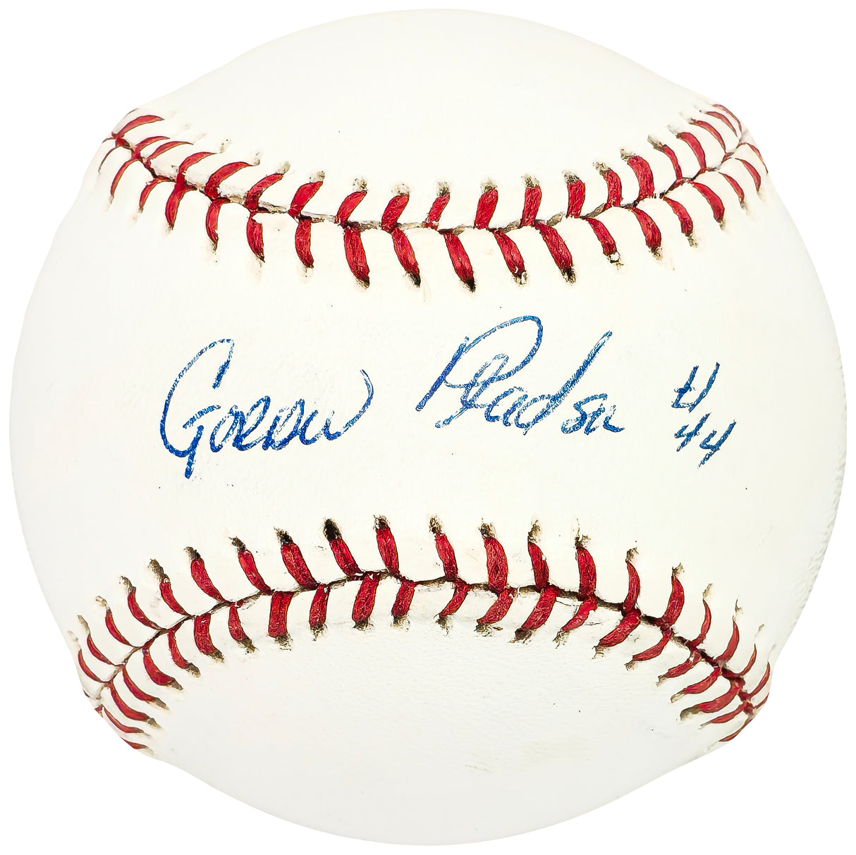 Gordon Gordy Pladson Autographed Official League Baseball Houston Astros "#44" Vintage Signature Beckett BAS QR #BH040983
