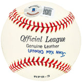 John Van Ornum Autographed Official League Baseball San Francisco Giants Coach Beckett BAS QR #BH040991
