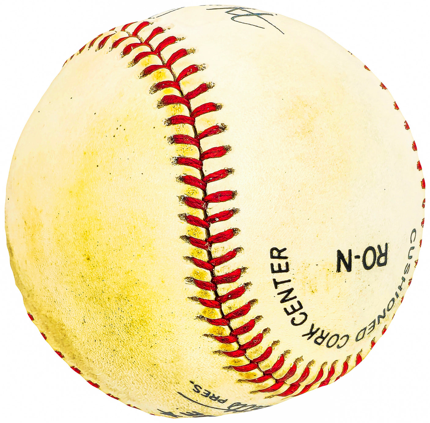A.B. Wright Autographed Official NL Baseball Boston Braves Vintage Signature Beckett BAS QR #BH039016
