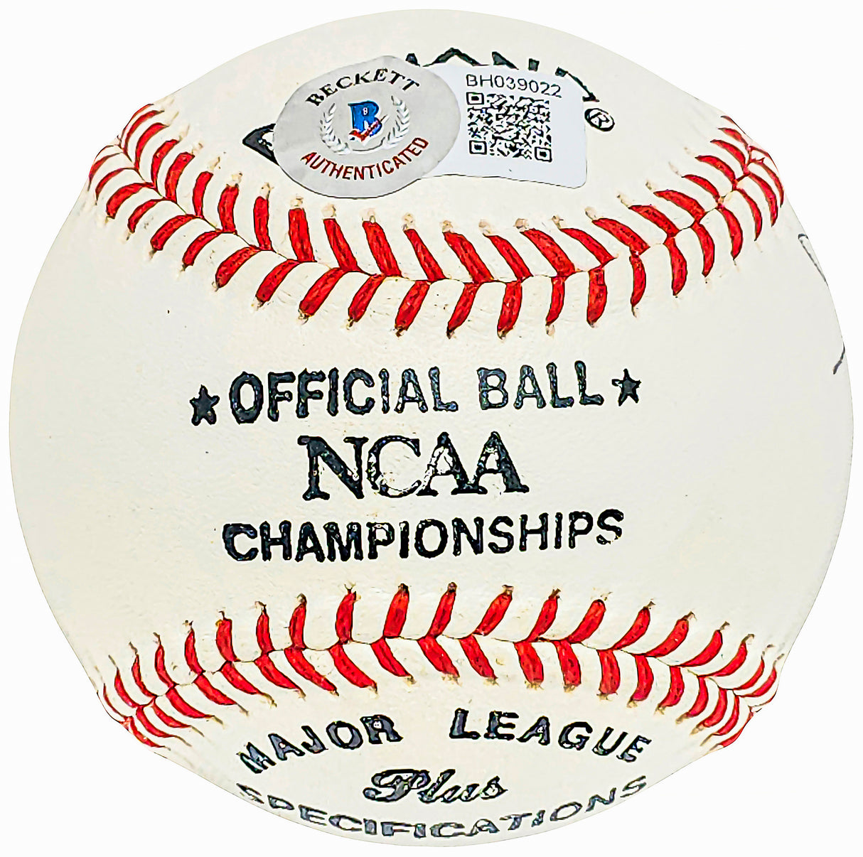 Joel Finch Autographed Official NCAA Baseball Boston Red Sox "Best Wishes" Beckett BAS QR #BH039022