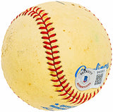 Dave Cole Autographed Official AL Baseball Boston Braves Vintage Signature Beckett BAS QR #BH039023