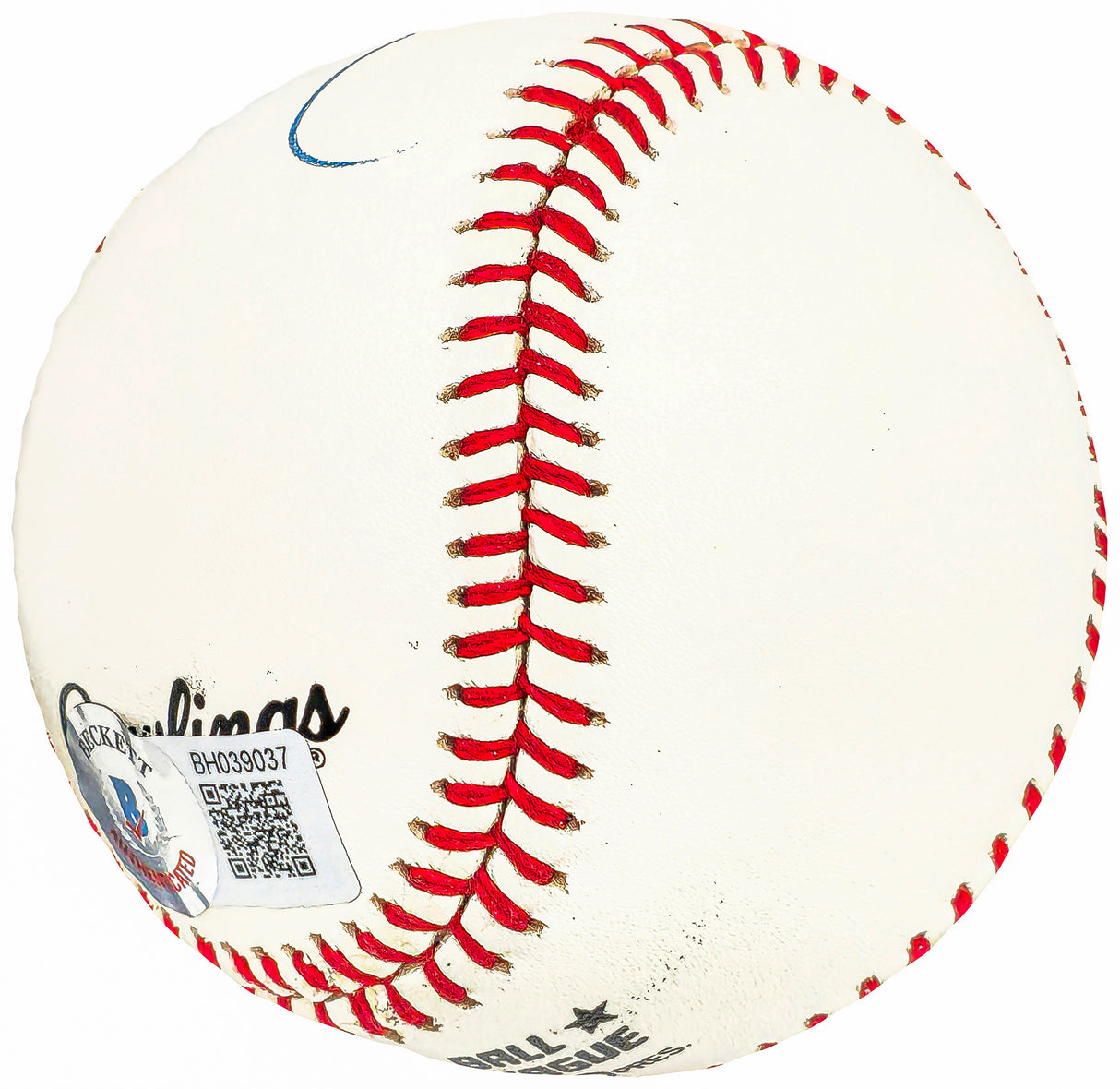 Andre Dawson Autographed Official NL Baseball Montreal Expos, Chicago Cubs Beckett BAS QR #BH039037