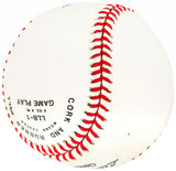Bobby Thomson Autographed Official Little League Baseball New York Giants Beckett BAS QR #BH039073