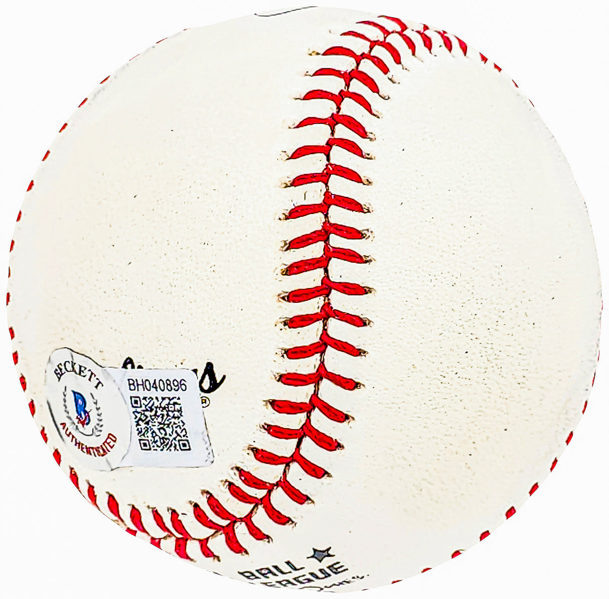 Billy Bruton Autographed Official NL Baseball Milwaukee Braves Beckett BAS QR #BH040896