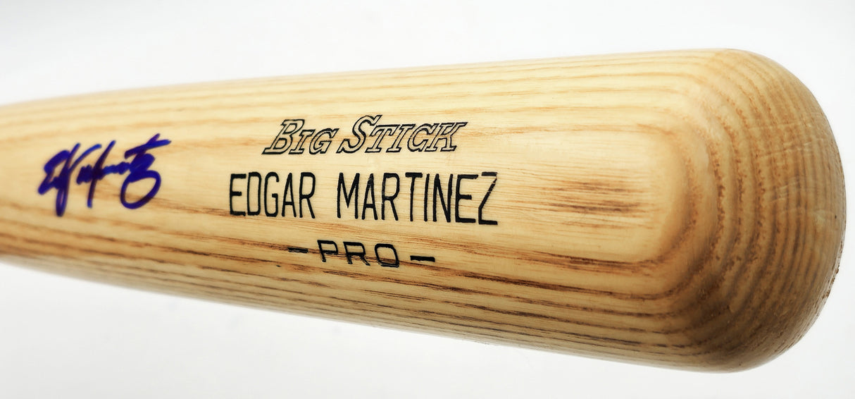Edgar Martinez Autographed Blonde Rawlings Player Model Baseball Bat Seattle Mariners MCS Holo Stock #238840