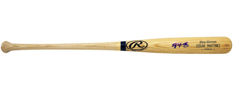 Edgar Martinez Autographed Blonde Rawlings Player Model Baseball Bat Seattle Mariners MCS Holo Stock #238840