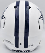 Roger Staubach Autographed Dallas Cowboys 2022 Alternate White Full Size Speed Replica Helmet Beckett BAS Witness Stock #238804