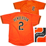 Baltimore Orioles Gunnar Henderson Autographed Orange Jersey Beckett BAS Witness Stock #238930