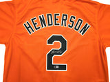Baltimore Orioles Gunnar Henderson Autographed Orange Jersey Beckett BAS Witness Stock #238930