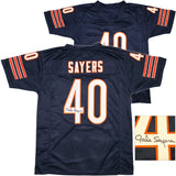 Chicago Bears Gale Sayers Autographed Blue Jersey PSA/DNA Stock #239037