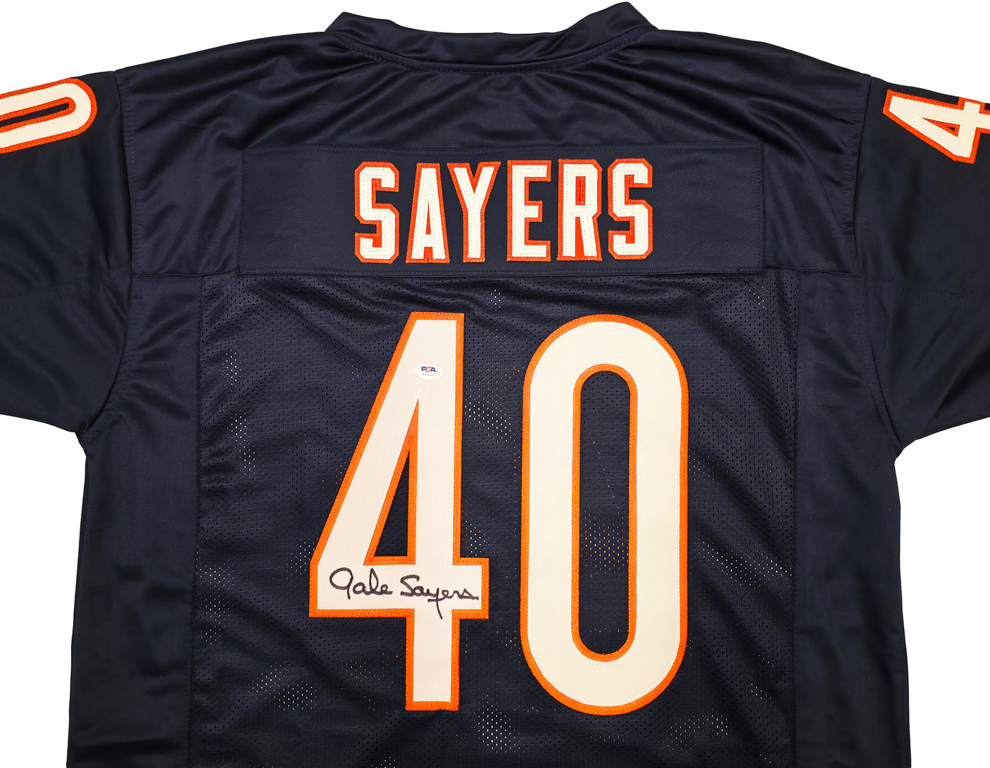 Chicago Bears Gale Sayers Autographed Blue Jersey PSA/DNA Stock #239037