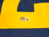 Los Angeles Rams Kyren Williams Autographed Blue Jersey Beckett BAS QR Stock #239038