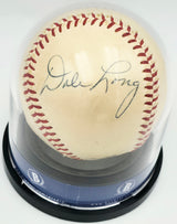 Roberto Clemente & Dale Long Autographed Official Giles NL Baseball Pittsburgh Pirates Auto Grade Near Mint/Mint 8 Beckett BAS #17610869