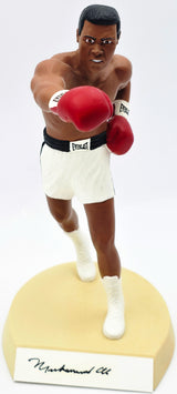 Muhammad Ali Autographed 5x9 Toy Figurine White Boxing Trunks #519/3500 Beckett BAS #AE31331