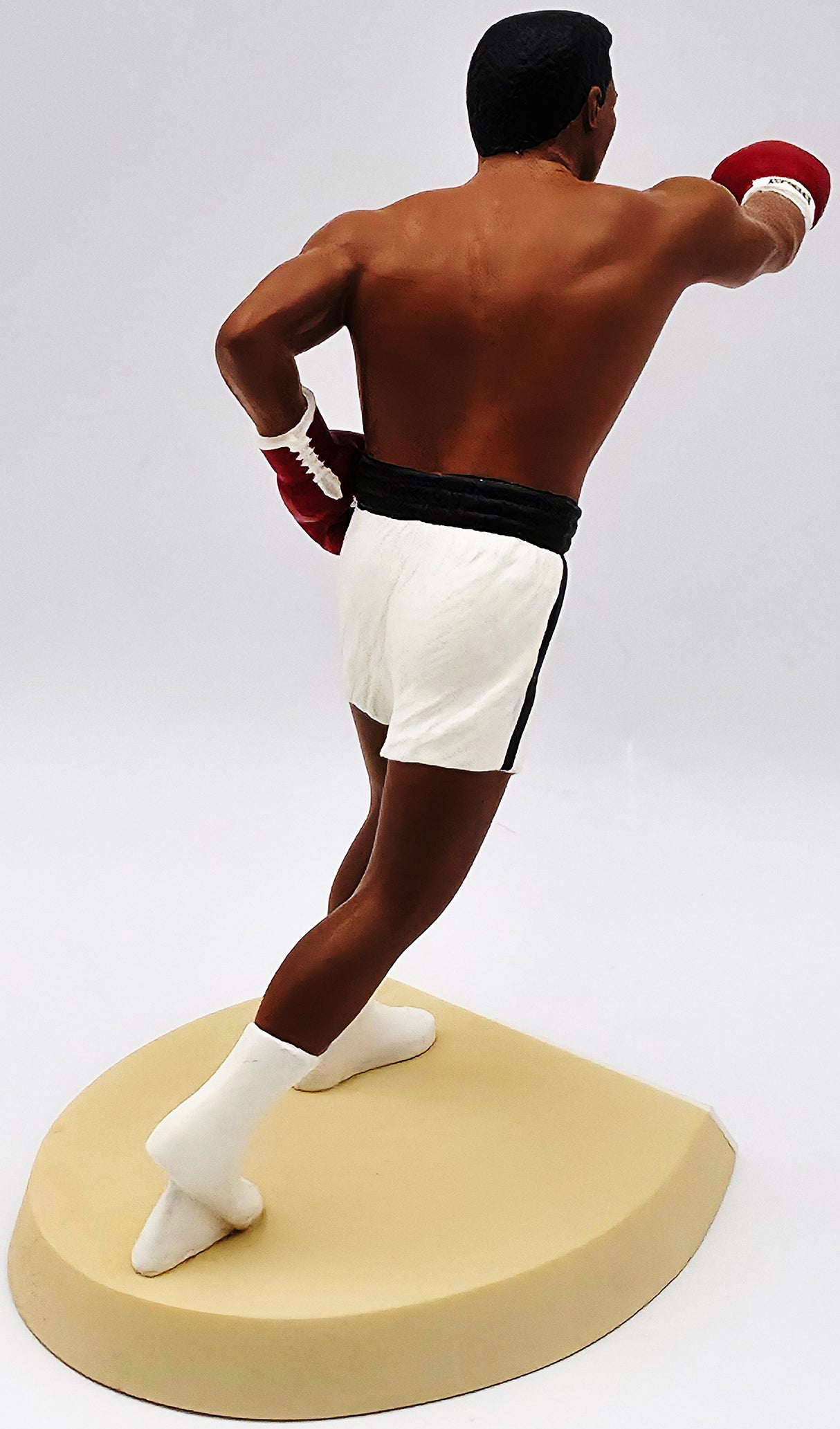 Muhammad Ali Autographed 5x9 Toy Figurine White Boxing Trunks #519/3500 Beckett BAS #AE31331