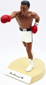 Muhammad Ali Autographed 5x9 Toy Figurine White Boxing Trunks #2062/3500 Beckett BAS #AE31332