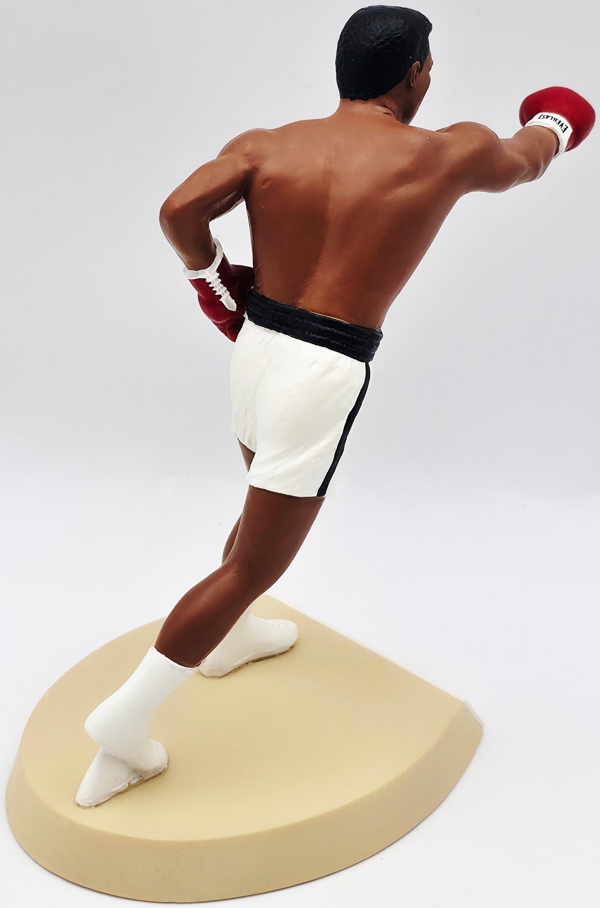 Muhammad Ali Autographed 5x9 Toy Figurine White Boxing Trunks #2062/3500 Beckett BAS #AE31332