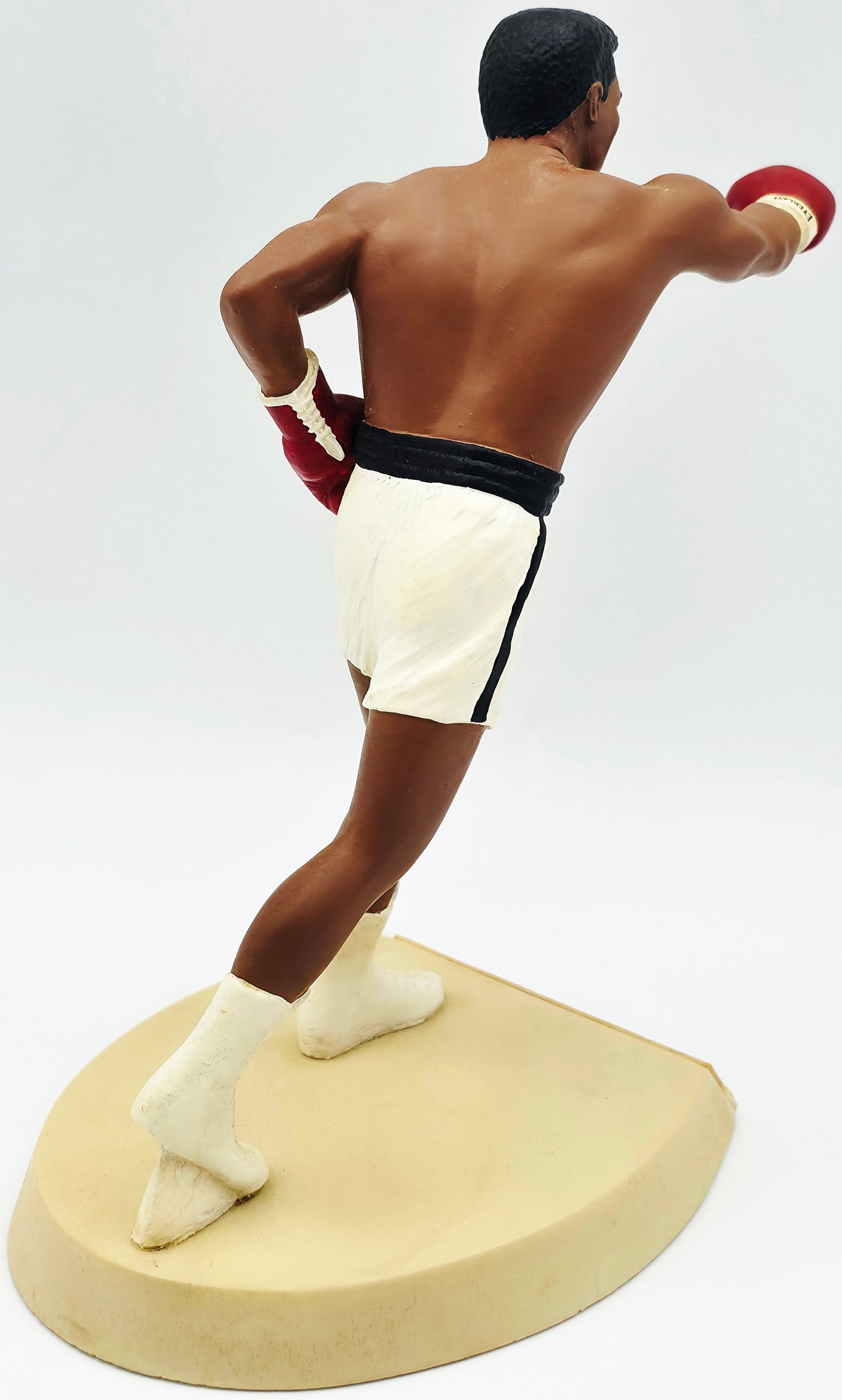 Muhammad Ali Autographed 5x9 Toy Figurine White Boxing Trunks #482/3500 Beckett BAS #AE31334