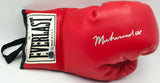 Muhammad Ali Autographed Red Everlast Boxing Glove LH Beckett BAS & Beckett BAS #AE31345