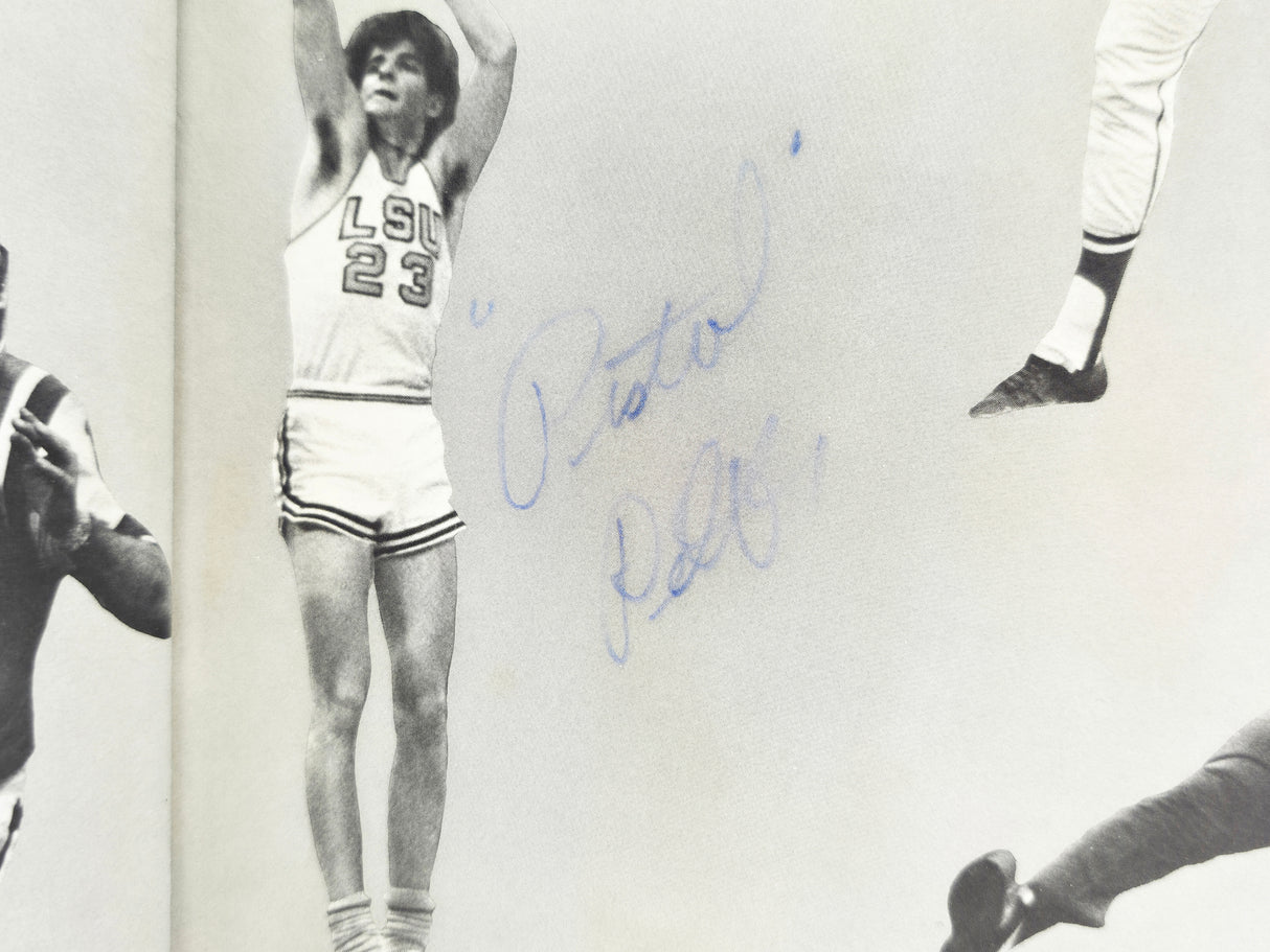 Pistol Pete Maravich Autographed "American Sports Heroes of Today" Book LSU Tigers Beckett BAS #AE31026