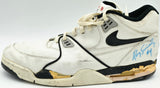 Rony Seikaly Autographed White Game Used Nike Shoe Miami Heat Size 16.5 Beckett BAS QR #BR88765